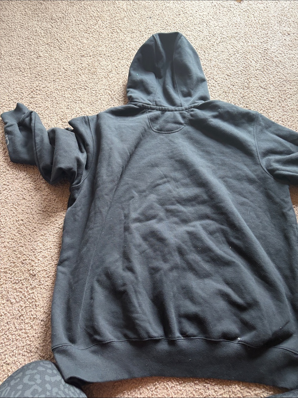 B66 Carhartt Rain Defender Men’s XL Hoodie w Business Logo, VGUC - Picture 6 of 6